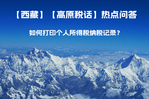 如何打印個(gè)人所得稅納稅記錄？